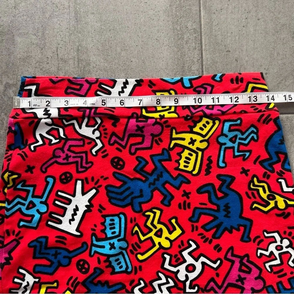 Forever 21 x Keith Haring Red Mini Skirt Size L - Picture 3 of 6